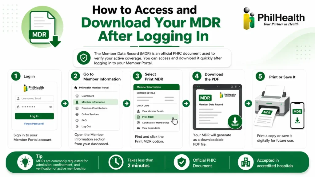 How to Access and Download Your MDR After Logging In